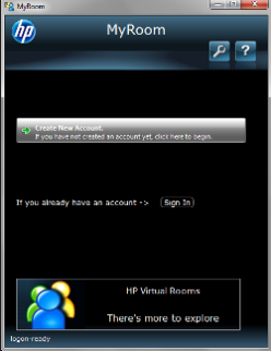 Create an HP MyRoom account
